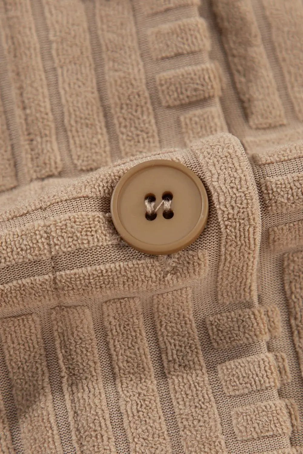 Chic dark khaki shacket with pockets - Love Salve